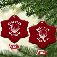 Golf Dad Ceramic Ornament Best Papa By Par Golfer Fathers Day Gifts - Wonder Print Shop