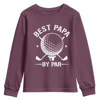 Golf Dad Youth Sweatshirt Best Papa By Par Golfer Fathers Day Gifts