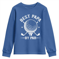 Golf Dad Youth Sweatshirt Best Papa By Par Golfer Fathers Day Gifts