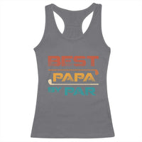 Golf Dad Racerback Tank Top Best Papa By Par Golfing Golfer Funny Fathers Day Gifts