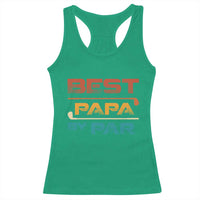 Golf Dad Racerback Tank Top Best Papa By Par Golfing Golfer Funny Fathers Day Gifts