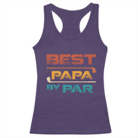 Golf Dad Racerback Tank Top Best Papa By Par Golfing Golfer Funny Fathers Day Gifts