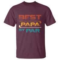 Golf Dad T Shirt Best Papa By Par Golfing Golfer Funny Fathers Day Gifts