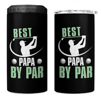Golf Dad 4 in 1 Can Cooler Tumbler Best Papa By Par Funny Golfer Fathers Day Gifts