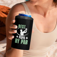 Golf Dad 4 in 1 Can Cooler Tumbler Best Papa By Par Funny Golfer Fathers Day Gifts