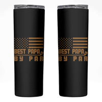 Golf Dad Skinny Tumbler Best Papa By Par American Flag Golfer Fathers Day Gifts
