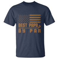 Golf Dad T Shirt Best Papa By Par American Flag Golfer Fathers Day Gifts