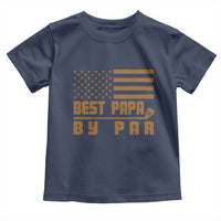Golf Dad Toddler T Shirt Best Papa By Par American Flag Golfer Fathers Day Gifts