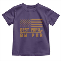 Golf Dad Toddler T Shirt Best Papa By Par American Flag Golfer Fathers Day Gifts