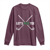 Funny Golfing Long Sleeve Shirt Let's Par Tee Golf Player Golfer Dad Grandpa