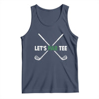 Funny Golfing Tank Top Let's Par Tee Golf Player Golfer Dad Grandpa