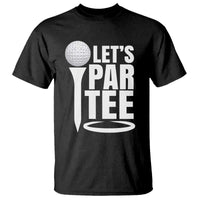 Funny Golfing T Shirt Let's Par Tee Fathers Day Golfer Gift Dad Grandpa
