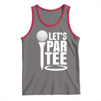 Funny Golfing Tank Top Let's Par Tee Fathers Day Golfer Gift Dad Grandpa