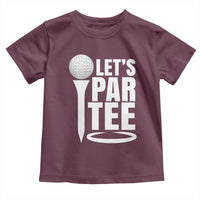 Funny Golfing Toddler T Shirt Let's Par Tee Fathers Day Golfer Gift Dad Grandpa
