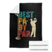 Golf Gifts for Dad Throw Blanket Retro Best Pa By Par Fathers Day - Wonder Print Shop
