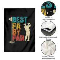 Golf Gifts for Dad Garden Flag Retro Best Pa By Par Fathers Day - Wonder Print Shop