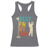 Golf Gifts for Dad Racerback Tank Top Retro Best Pa By Par Fathers Day - Wonder Print Shop