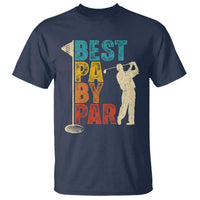 Golf Gifts for Dad T Shirt Retro Best Pa By Par Fathers Day - Wonder Print Shop