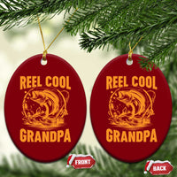 Funny Fishing Vintage Reel Cool Grandpa Ceramic Ornament - Wonder Print Shop