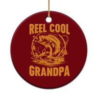 Funny Fishing Vintage Reel Cool Grandpa Ceramic Ornament - Wonder Print Shop