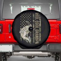 Funny Fishing Vintage Reel Cool Grandpa Spare Tire Cover Camo American Flag USA Bass Fish Fisherman