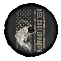 Funny Fishing Vintage Reel Cool Grandpa Spare Tire Cover Camo American Flag USA Bass Fish Fisherman