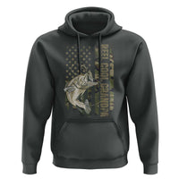 Funny Fishing Vintage Reel Cool Grandpa Hoodie Camo American Flag USA Bass Fish Fisherman