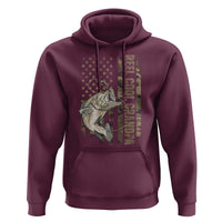 Funny Fishing Vintage Reel Cool Grandpa Hoodie Camo American Flag USA Bass Fish Fisherman
