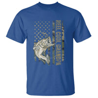 Funny Fishing Vintage Reel Cool Grandpa T Shirt Camo American Flag USA Bass Fish Fisherman