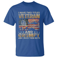 Grumpy Old Veteran T Shirt Funny Military Veteran USA Flag - Wonder Print Shop