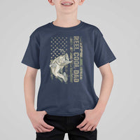 Funny Fishing Vintage Reel Cool Dad T Shirt For Kid Camo American Flag USA Bass Fish Fisherman