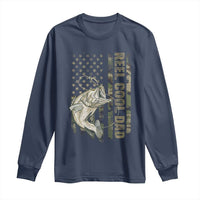 Funny Fishing Vintage Reel Cool Dad Long Sleeve Shirt Camo American Flag USA Bass Fish Fisherman