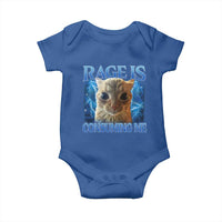 Rage Is Consuming Me Cat Meme Baby Onesie Funny Weird Humor Cat Face Bootleg - Wonder Print Shop