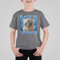 Rage Is Consuming Me Cat Meme T Shirt For Kid Funny Weird Humor Cat Face Bootleg - Wonder Print Shop