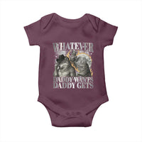 Funny Alpha Wolf Meme Baby Onesie Whatever Daddy Wants Daddy Gets Cringe Humor - Wonder Print Shop
