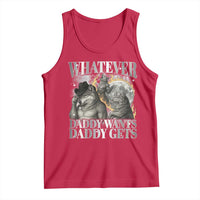 Funny Alpha Wolf Meme Tank Top Whatever Daddy Wants Daddy Gets Cringe Humor - Wonder Print Shop