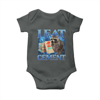 I Eat Cement Baby Onesie Cursed Raccoon Funny Oddly Dank Meme Gen Z - Wonder Print Shop