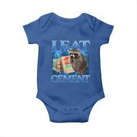 I Eat Cement Baby Onesie Cursed Raccoon Funny Oddly Dank Meme Gen Z - Wonder Print Shop