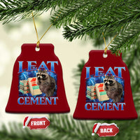 I Eat Cement Ceramic Ornament Cursed Raccoon Funny Oddly Dank Meme Gen Z - Wonder Print Shop