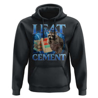I Eat Cement Hoodie Cursed Raccoon Funny Oddly Dank Meme Gen Z - Wonder Print Shop