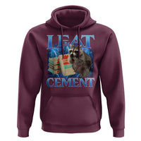 I Eat Cement Hoodie Cursed Raccoon Funny Oddly Dank Meme Gen Z - Wonder Print Shop