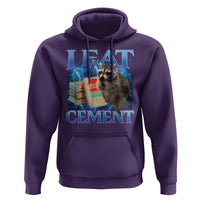 I Eat Cement Hoodie Cursed Raccoon Funny Oddly Dank Meme Gen Z - Wonder Print Shop