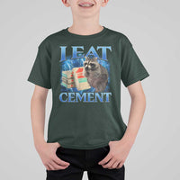 I Eat Cement T Shirt For Kid Cursed Raccoon Funny Oddly Dank Meme Gen Z - Wonder Print Shop