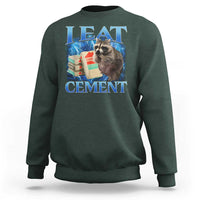 I Eat Cement Sweatshirt Cursed Raccoon Funny Oddly Dank Meme Gen Z - Wonder Print Shop