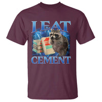 I Eat Cement T Shirt Cursed Raccoon Funny Oddly Dank Meme Gen Z - Wonder Print Shop