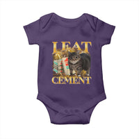 I Eat Cement Cat Meme Baby Onesie Funny Internet Memes Bootleg Cursed Cat Lovers - Wonder Print Shop
