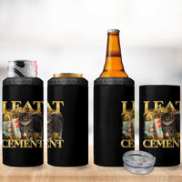I Eat Cement Cat Meme 4 in 1 Can Cooler Tumbler Funny Internet Memes Bootleg Cursed Cat Lovers - Wonder Print Shop