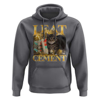I Eat Cement Cat Meme Hoodie Funny Internet Memes Bootleg Cursed Cat Lovers - Wonder Print Shop