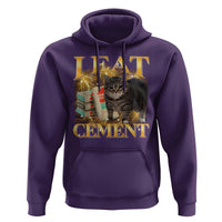 I Eat Cement Cat Meme Hoodie Funny Internet Memes Bootleg Cursed Cat Lovers - Wonder Print Shop