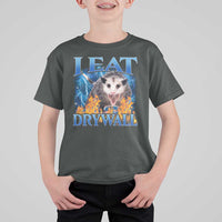 Possum Meme T Shirt For Kid I Eat Drywall Opossum Funny Weird Cursed Internet Memes - Wonder Print Shop